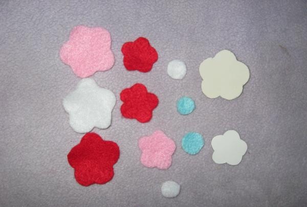 Cut from different felt