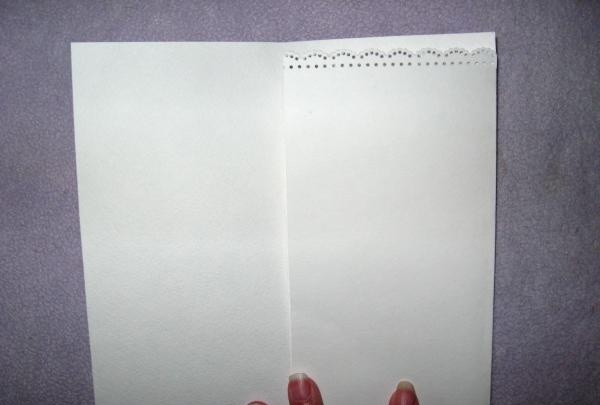Umschlag für eine Hochzeitskarte