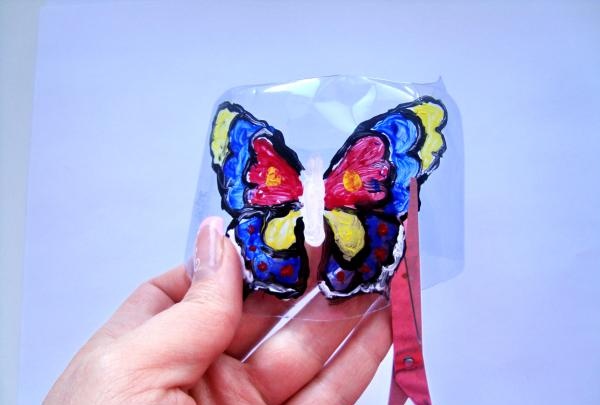 Buntglas-Schmetterling
