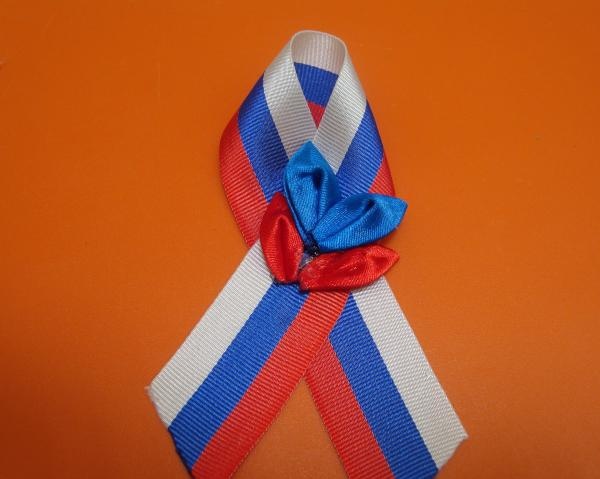 Patriotic ribbon for Victory Day