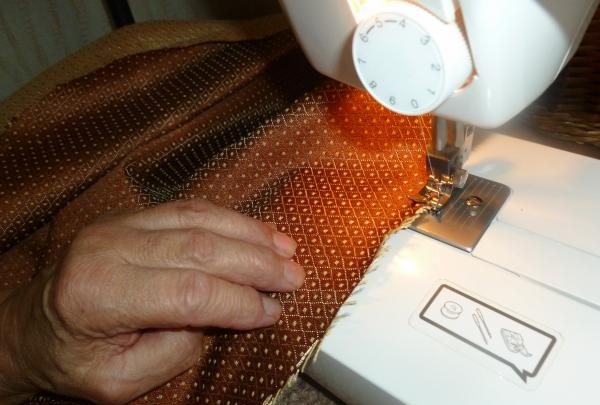 Stitch on a sewing machine