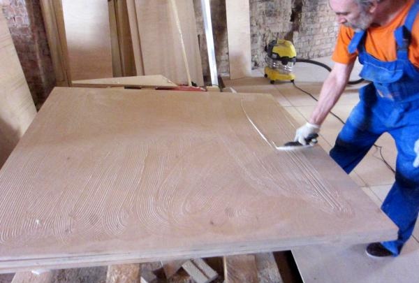 Preparando a base para piso de madeira