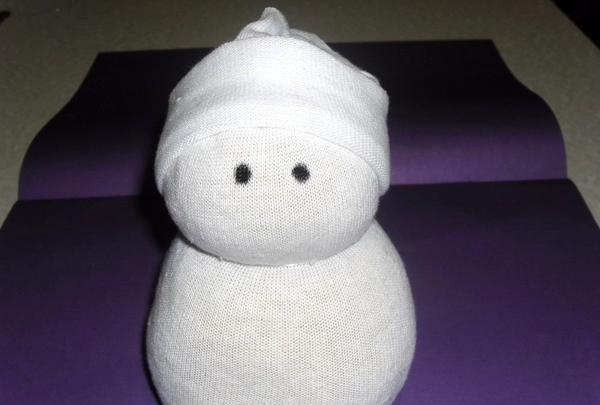 ponožkový sněhulák