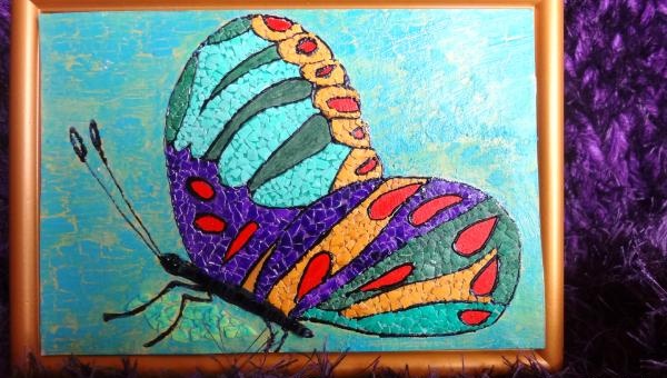 egghell mosaic painting