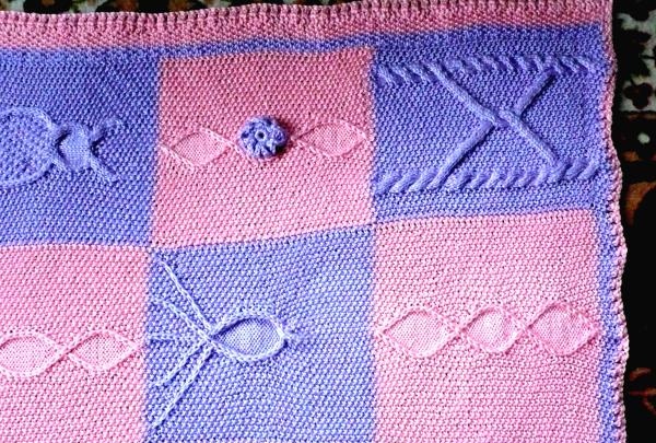 Master class on knitting a baby blanket