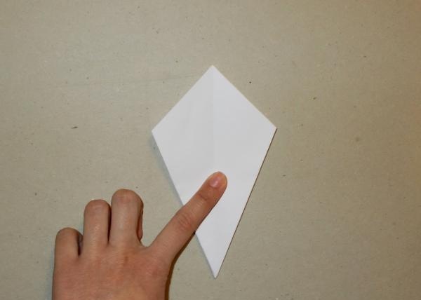 Origami papirna ploča s cvijećem