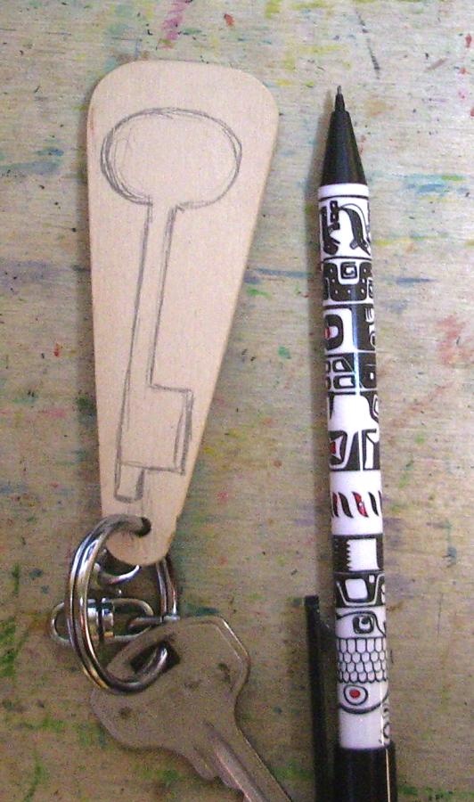 Schlüsselanhänger im Vintage-Stil