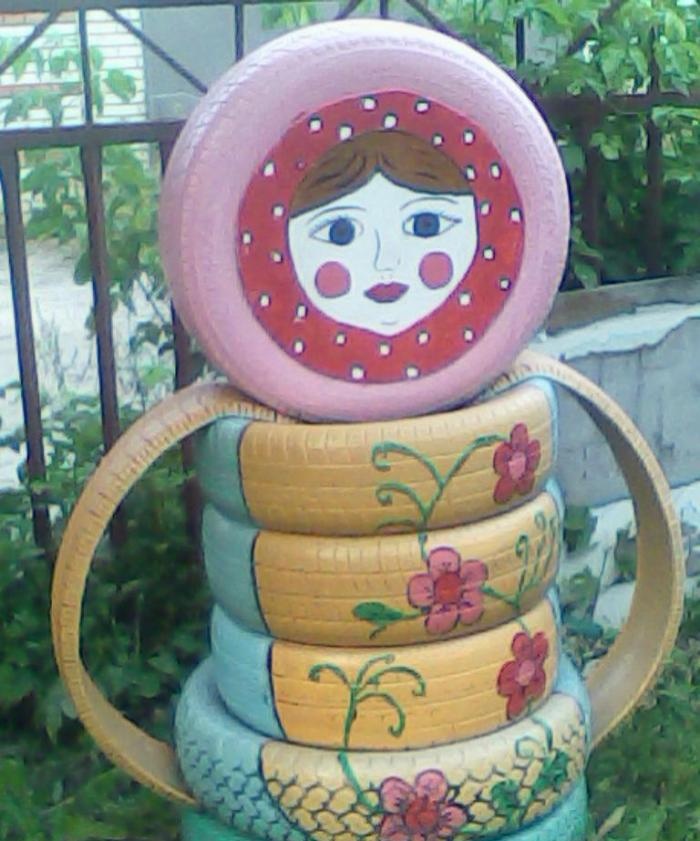 crafts mula sa mga lumang gulong