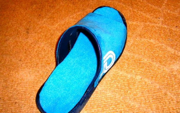 How to make slippers from flip flops