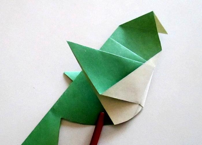 How to make an origami bird