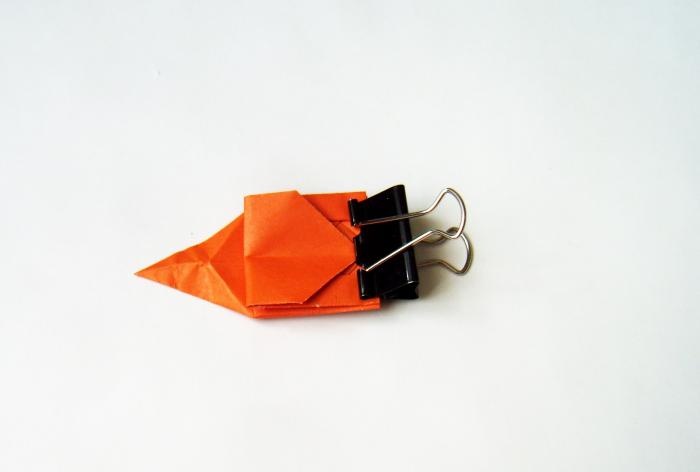 Origami papírdoboz macska alakú