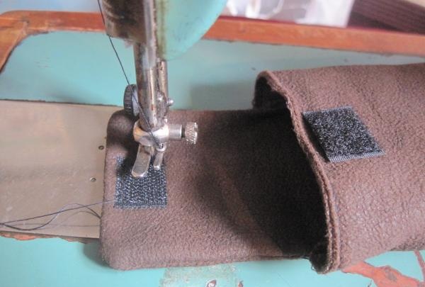 coser velcro en las válvulas