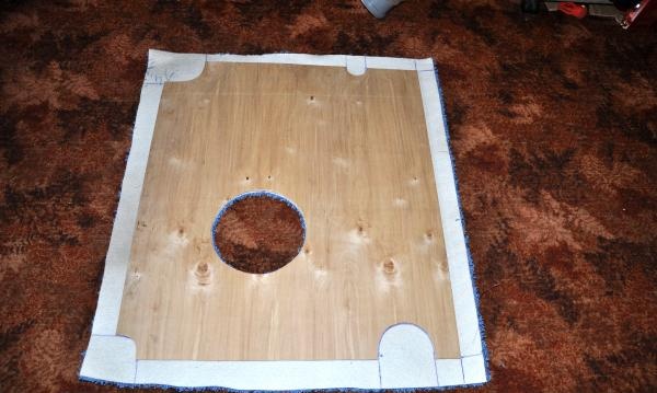plywood sheet with hole