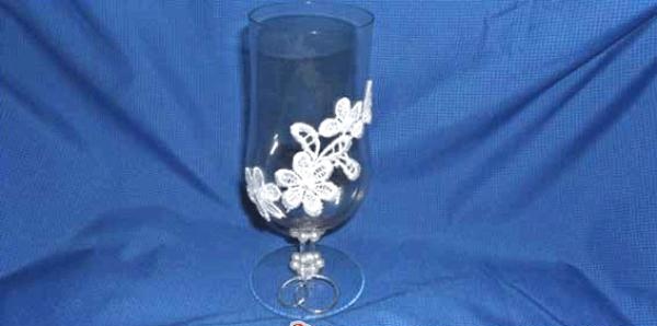 decorare bicchieri da matrimonio