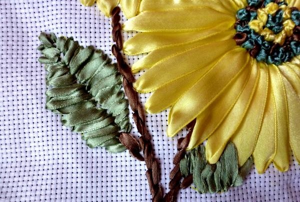 embroider leaves