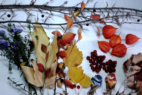 Decorative autumn wreath