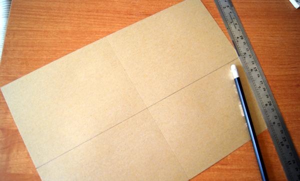 σημειώστε ένα φύλλο χαρτιού κραφτ