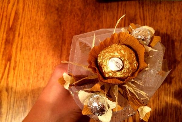 Bouquet di cioccolato e caramelle