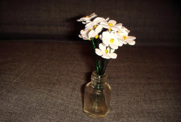 Mini jambangan bunga aster