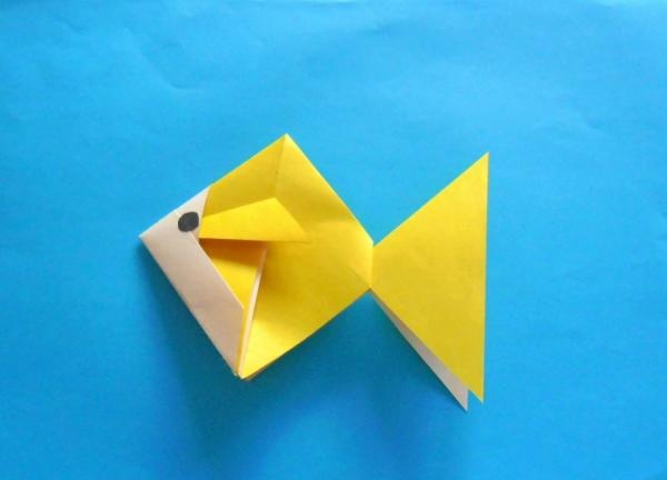 Eenvoudige papieren vis