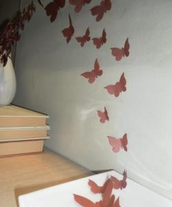 Decoração de interiores com borboletas