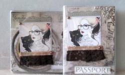 Kulit pasport dan kulit buku rekod