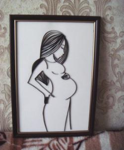 Schilderij "Zwanger"
