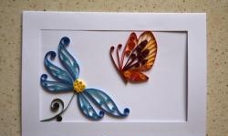 Carte postale « Papillon sur une fleur »