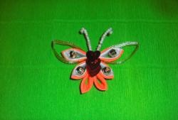 Hairpin "Orange butterfly"