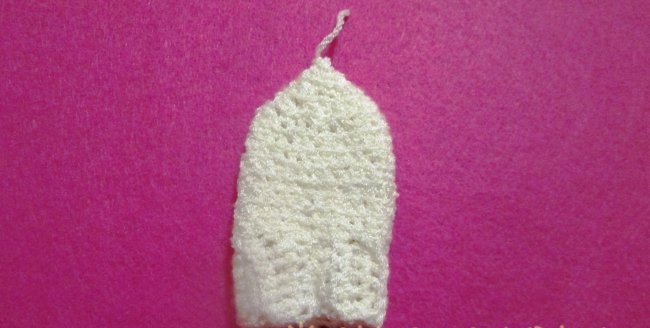 Crochet menggaru sarung tangan untuk bayi baru lahir