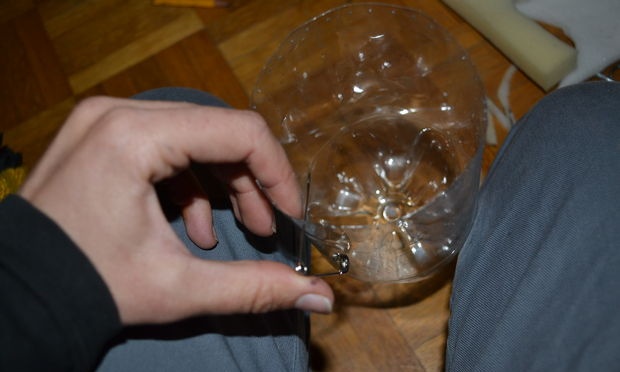 Termo cutie container dintr-o sticlă de plastic