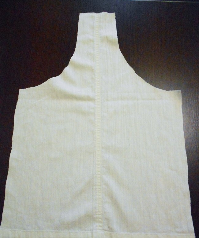 Children's sundress from mother's trousers