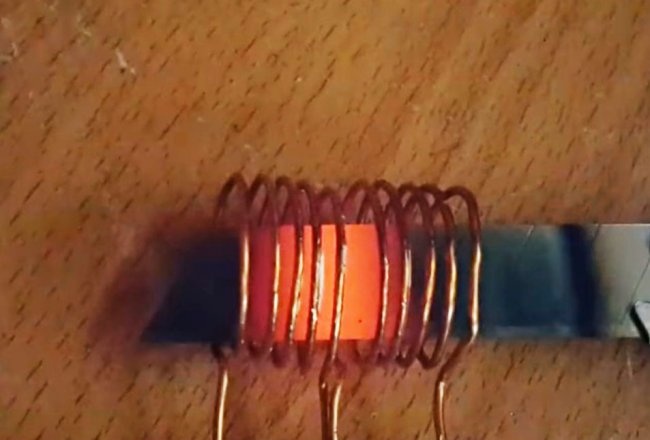 Jednoduchý indukční ohřívač 12V