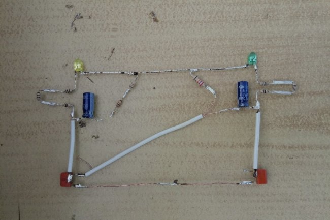 Simple flasher for two LEDs