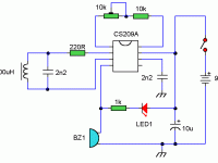 Diagram of a simple metal detector