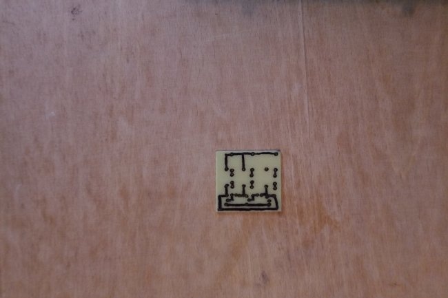 A simple way to make printed circuit boards without LUT