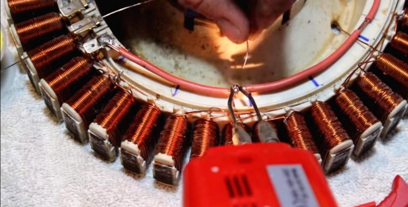 Elektromos generátor - mosógép motorjának átalakítása