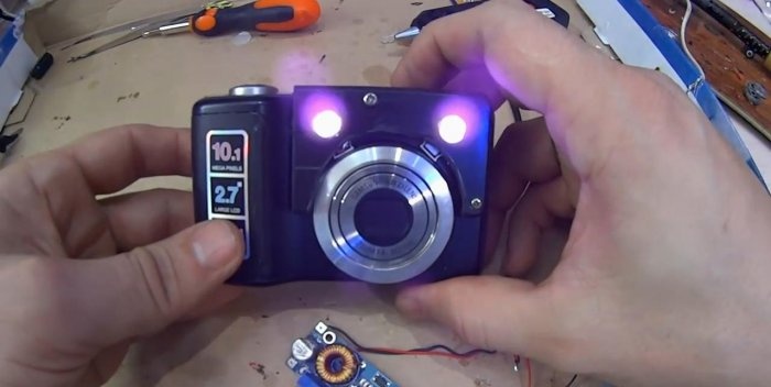 Night vision device mula sa isang lumang camera