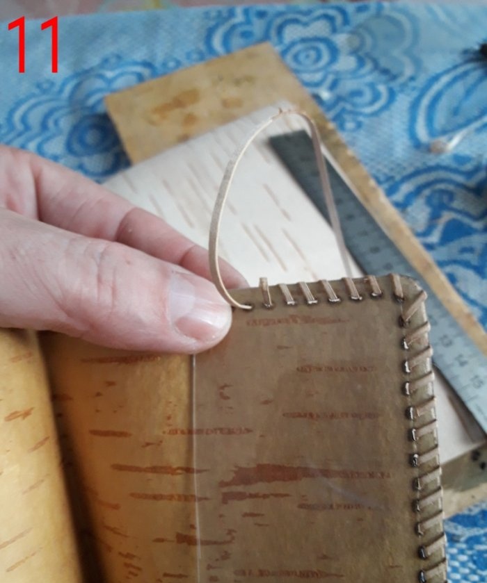 Covers for documents made of birch bark