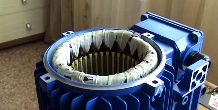 Generator fra en asynkron motor