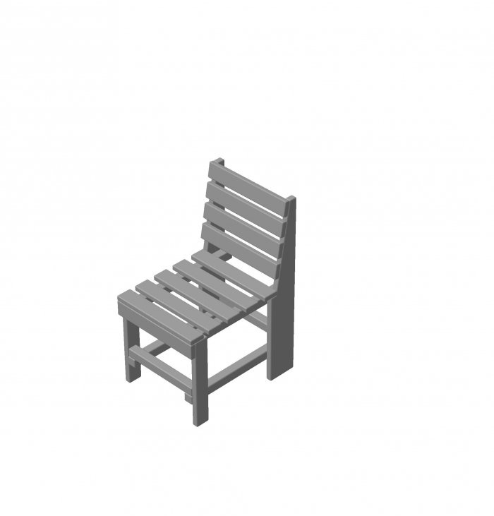Chaise de jardin en bois bricolage
