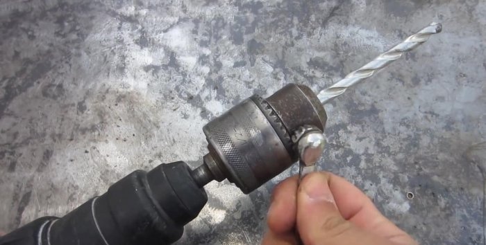 Making a convenient key for the drill chuck