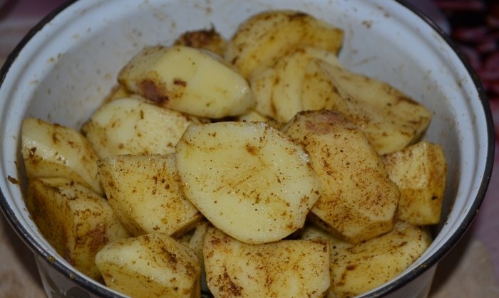 תפוחי אדמה מהירים במיקרוגל