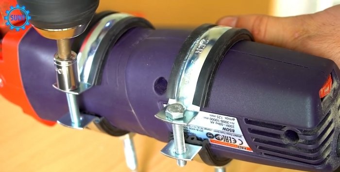 How to easily secure a hand-held power tool