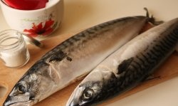 Salted mackerel sa bahay