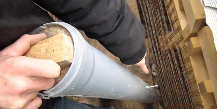 How to make a reinforced concrete post for a blow-out fence with your own hands