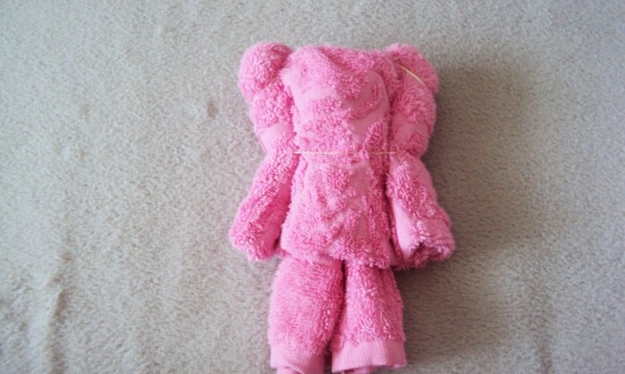 วิธีทำหมีจากผ้าเช็ดตัว