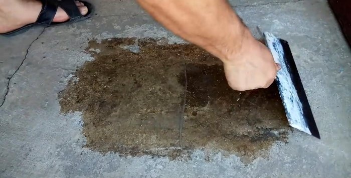 Putu laka betona grīdu krāsošanai
