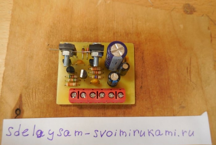 Transistor sound amplifier