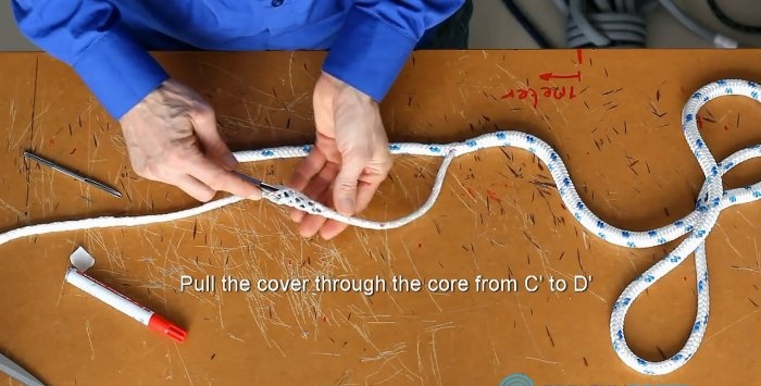 Kako napraviti lijepu petlju na pletenom užetu
